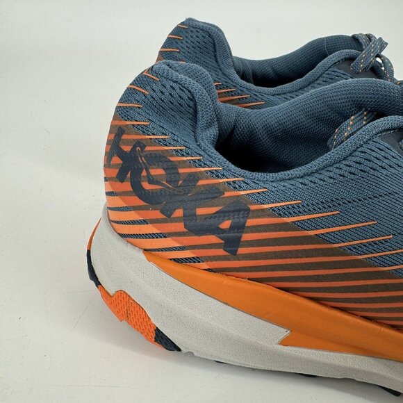 Hoka One One Shoes Mens 10.5 blue orange torrent 2 running sneakers walking - Picture 6 of 10